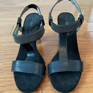 Anne Klein Black Heel Sandal